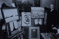 Lot 546 - Maurice Rowe, Twelve photographs of L.S. Lowry (12)