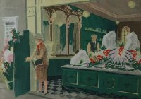 Lot 548 - After Sir Robin Darwin, The Fishmonger, lithograph