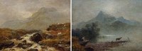 Lot 566 - Albert Dunington, Rural views, oil (2).