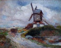 Lot 570 - David Woodlock, Houghton Mill, St. Ives, Huntingdonshire, oil