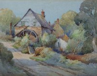 Lot 605 - F.B. Jowett, The Old Watermill, Mevagissey and another, watercolour (2)