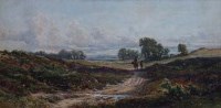 Lot 609 - Edmund Morison Wimperis, Rural landscape with figures, watercolour