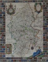 Lot 624 - Joseph Browne map of Staffordshire 1682.