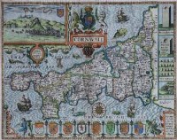Lot 626 - John Speed, Map of Cornwall