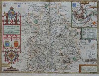 Lot 627 - John Speed map of Shropshire.