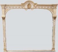 Lot 670 - Neo classical architecture over mantel mirror