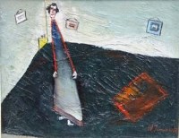 Lot 4 - William Turner, Woman in a Room, oil