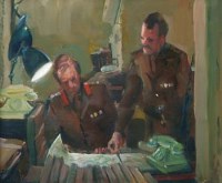 Lot 14 - Roy Tidmarsh, Cabinet War Rooms, oil