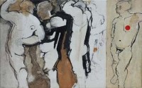 Lot 21 - Kate Barnard, Academic Procession!, mixed media