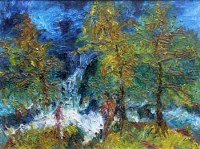 Lot 29 - Brian Dobson, The Bronte Falls, Yorkshire, oil
