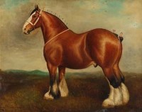 Lot 141 - Herbert St. John Jones, Shire Gelding - Caesar, oil