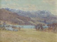 Lot 200 - W. Smallwood Winder, The Coniston Hills from Calgarth, watercolour