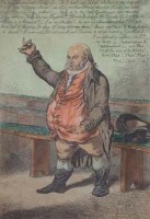 Lot 203 - James Gillray, Independence, hand coloured etching