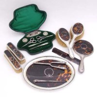 Lot 229 - Cased Manicure Set, Dressing Table Set