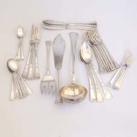 Lot 232 - Quantity Continental Silver Flatware