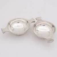 Lot 251 - Pair of silver quaiche.