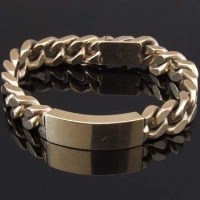 Lot 276 - 9ct Gold Identity Bracelet