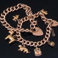 Lot 277 - 2 9ct Gold Flat Curb Bracelets