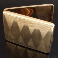 Lot 281 - 9ct Gold Cigarette Case, Birmingham 1925