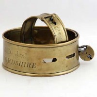 Lot 370 - Two 18th / 19th Century Brass Dogs Collars