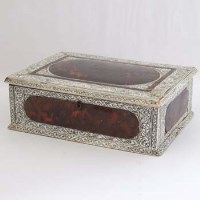 Lot 374 - Ivory & Tortoishell writing box