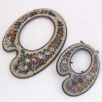 Lot 377 - Two French Micro Mosaic Photograph Frames