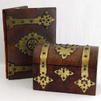 Lot 379 - Victorian Gothic Stationery Box and Folder