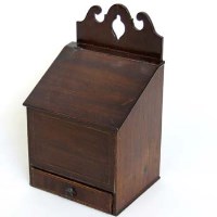 Lot 389 - Mahogany salt box
