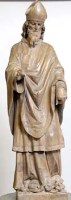 Lot 397 - Carved softwood standing figure of Saint Patrick