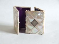 Lot 400 - Two Victorian mother-of-pearl card cases.