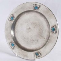 Lot 412 - Archibald Knox enamelled dish.