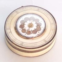 Lot 425 - Ivory and tortoiseshell gaming box.