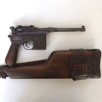 Lot 436 - Mauser broom handled de-activated gun.