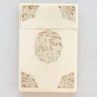 Lot 558 - Canton card case.
