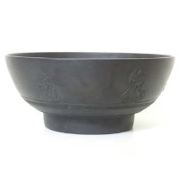 Lot 584 - Warburton black basalt bowl  1802.