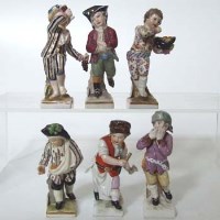 Lot 624 - Six berlin figures of months
