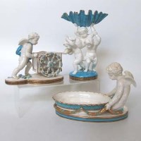 Lot 626 - Moores centrepiece and candlestick holder