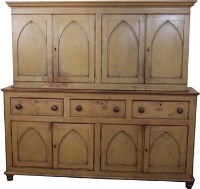 Lot 730 - Painted Pine Housekeepers Cupboard