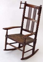 Lot 733 - A child’s Dales ash rocking chair