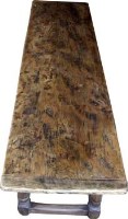 Lot 736 - Elm Refectory Table