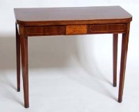 Lot 751 - Mahogany fold over tea table