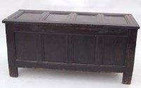 Lot 761 - Oak coffer 17th century and later