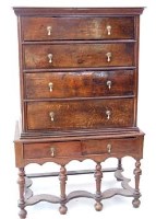 Lot 776 - Jacobean style oak chest