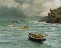 Lot 34 - W.S. Pierre-Hunt, Going Westwards, oil