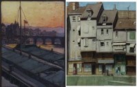 Lot 67 - Walter Stanley Woodman, Assortment of various street scenes and city views, watercolour