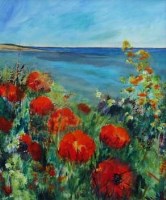 Lot 77 - Rita Banks, After the Storm - Orkney, acrylic