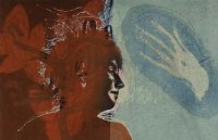 Lot 109 - Tom Wood, Head of the Alchemist, monoprint