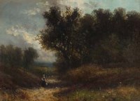 Lot 123 - Abraham Hulk Junior, Near Gomshall, Surrey, oil