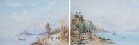 Lot 165 - Edwin St. John, Lake Como and Lake Lucerne, watercolour (2)