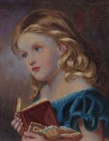 Lot 203 - Lizzy Dobson, Pensive Thoughts, watercolour